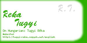 reka tugyi business card